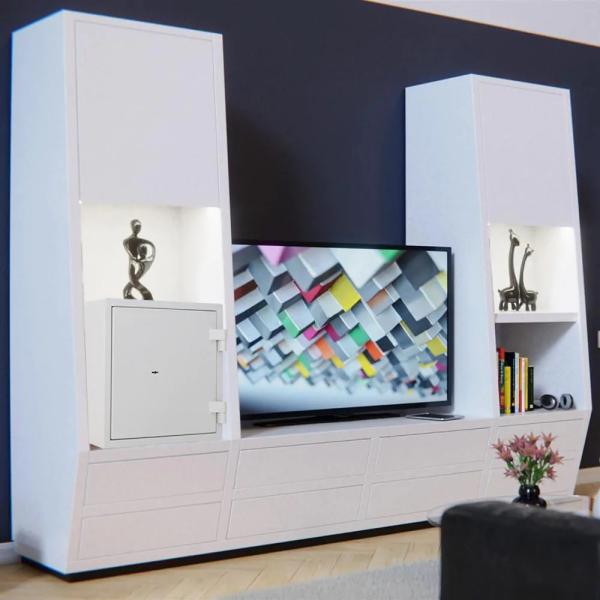 Rottner feuersicherer Dokumententresor S2 Fire Safe 40 Doppelbartschloss grau T06017